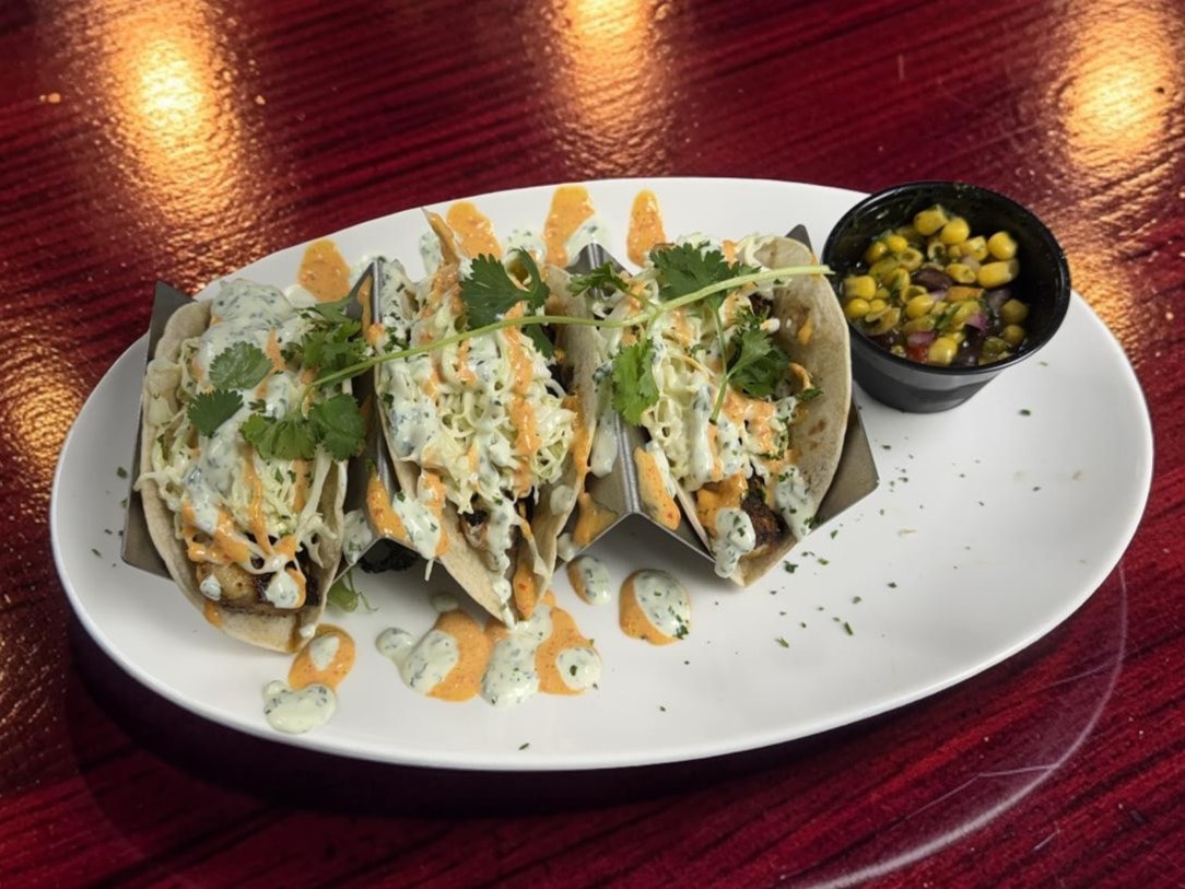 Swordfish tacos with house slaw and avocado at D'Agostino's Navajo Bar & Grille, Bridgman, Michigan