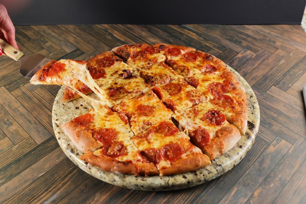 Handcrafted pizza at D'Agostino's Navajo Bar & Grille, Bridgman, Michigan